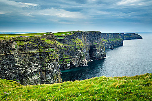景色,沿岸,风景,莫赫悬崖,克雷尔县,爱尔兰