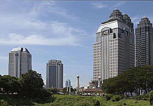 印度尼西亚,雅加达,商务中心,清真寺,地铁
