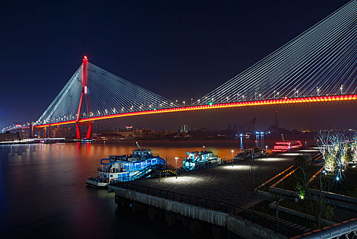 新华滨江杨浦大桥夜景