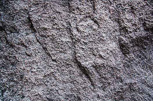 山地岩石粗糙的表面局部特写