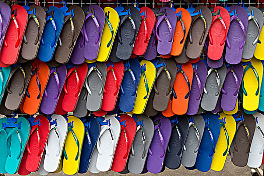 销售,凉鞋,市场,曼谷,泰国