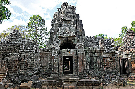 楼塔,庙宇,吴哥,柬埔寨,亚洲