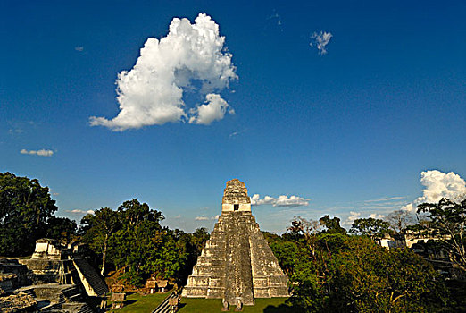 玛雅,金字塔,美洲虎金字塔,佩登省,危地马拉,中美洲