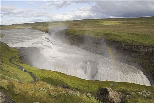 彩虹,上方,冰岛