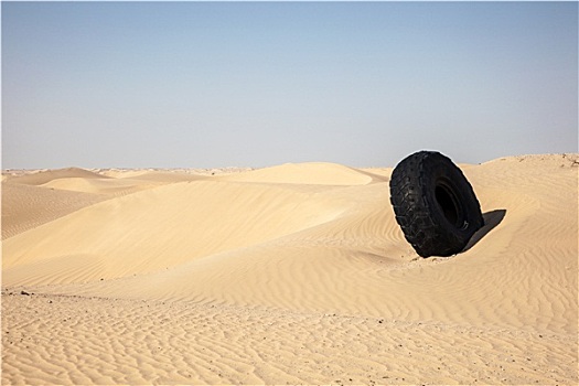 轮胎,沙漠,公路,阿布扎比,阿联酋