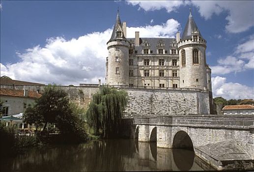 城堡,户外,16世纪,桥