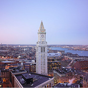 海关,钟楼,波士顿,马萨诸塞,美国