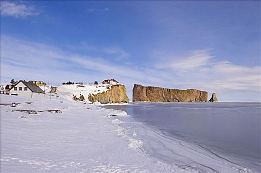 皮尔斯山岩,沿岸地区,魁北克,加拿大