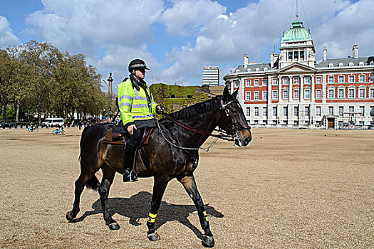 英国人,警察,骑马