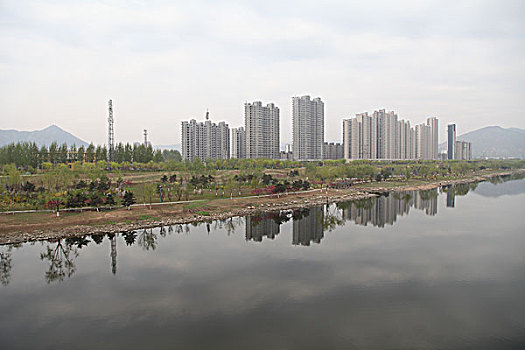 迁西,滦河,公园,河滩,建设,美化,建筑,风光,休闲,水景