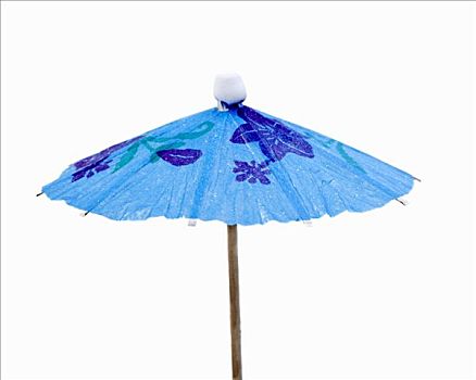 蓝色,鸡尾酒装饰伞