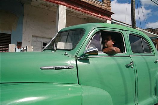 老爷车,街道,云尼斯,省,古巴,拉丁美洲