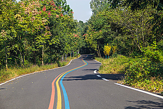 山村道路,天目湖