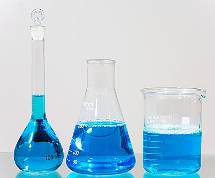 蓝色,溶液,种类,实验室器皿