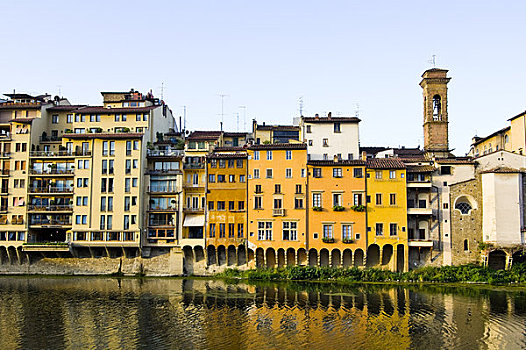 建筑,阿尔诺河,佛罗伦萨,托斯卡纳,意大利