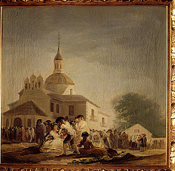 偏僻寺院,马德里,1788年,油画