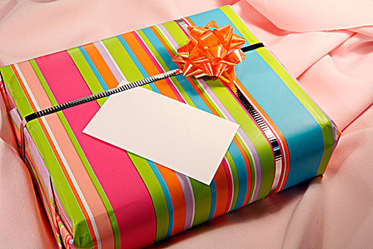 礼物,粉色,布,留白,质地,标签