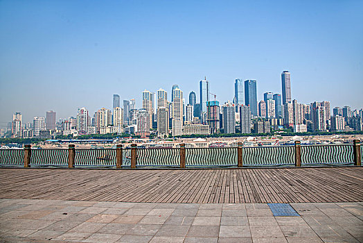 重庆市城区南岸滨江路观景平台