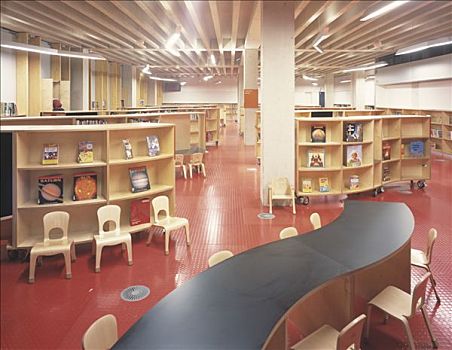 概念,图书馆,地上,地面