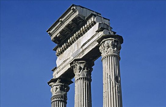 柱子,发掘地,古老,古罗马广场