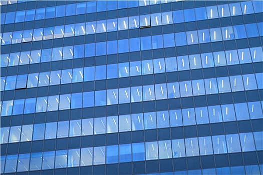 蓝色,办公室,窗户