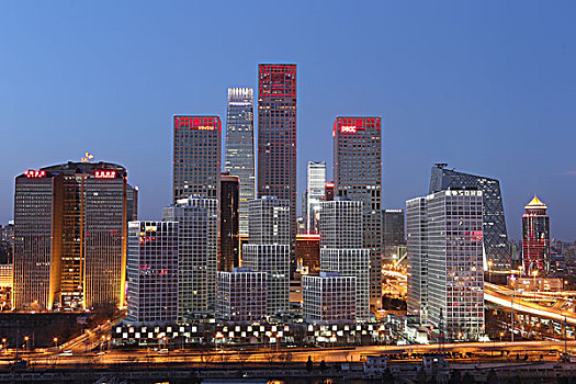北京CBD夜景