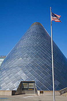 美国国旗,摆动,正面,博物馆,玻璃博物馆,塔科马,皮尔斯县,华盛顿,美国