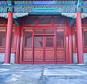 北京故宫殿宇大门
