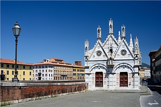 教堂,圣马利亚,比萨,意大利