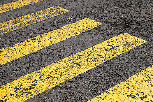 人行横道,路标,黄色,线条,灰色,沥青