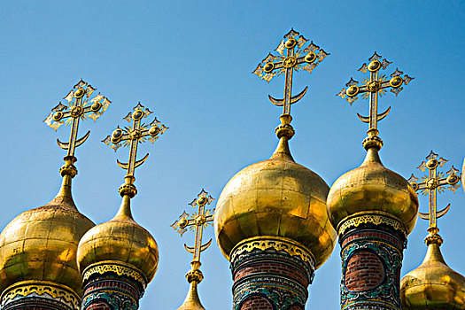 金色,圆顶,克里姆林宫,莫斯科,俄罗斯,欧洲