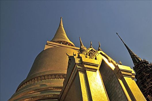 金色,契迪,玉佛寺,大皇宫,曼谷,泰国,东南亚,亚洲