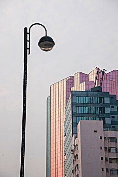 香港维多利亚湾尖沙公路街道