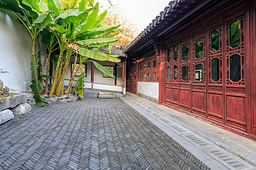 江南园林小院,拍摄于南京朝天宫景区
