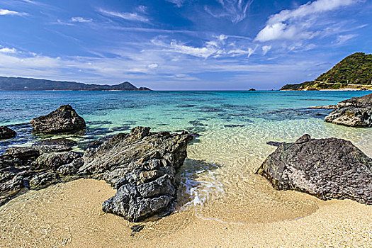 海滩,鹿儿岛,日本