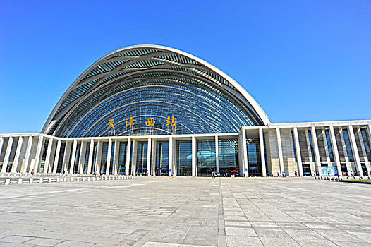 天津,火车站,西站,建筑,南出口,高铁,高速,现代化,交通,运输