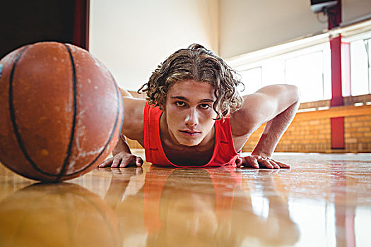 男性,头像,篮球手,练习,球,实木地板,球场