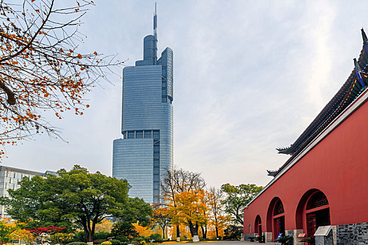 江苏省南京市地标建筑紫峰大厦