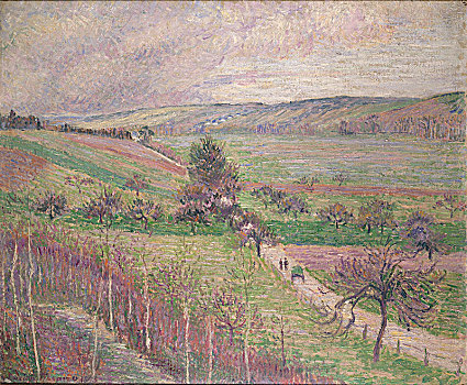 道路,早春,1893年,艺术家