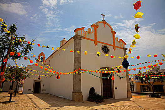 葡萄牙,塔维拉,小教堂,节日,圣体节