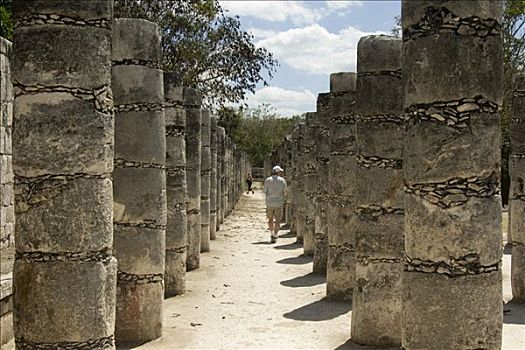 奇琴伊察,武士神庙,尤卡坦半岛,墨西哥,世界遗产