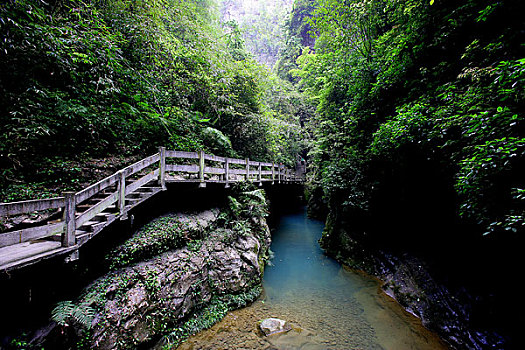 武隆龙水峡地缝