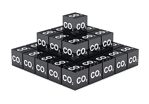 二氧化碳,金字塔,黑色