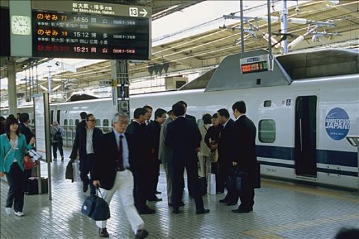 日本,京都,火车站,新干线,列车