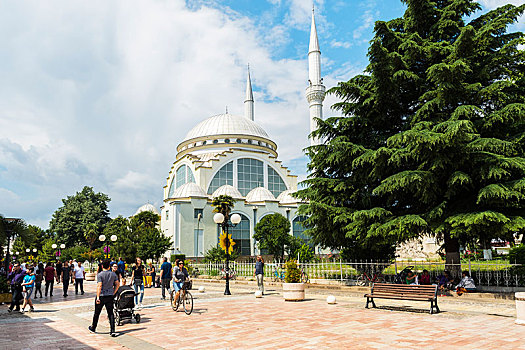 步行区,清真寺,阿尔巴尼亚,欧洲