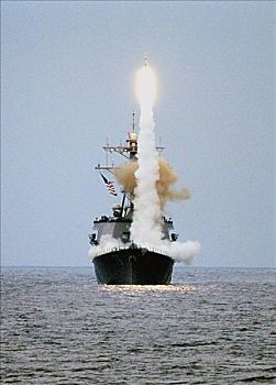 导弹,两个,美国军舰,美国海军