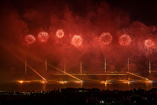 珠海市庆祝建国70周年烟花汇演