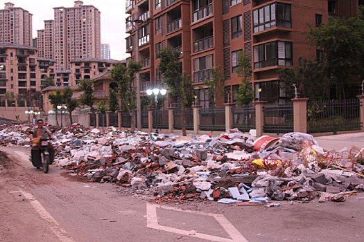 重庆市云阳县的农村生活垃圾,垃圾分类