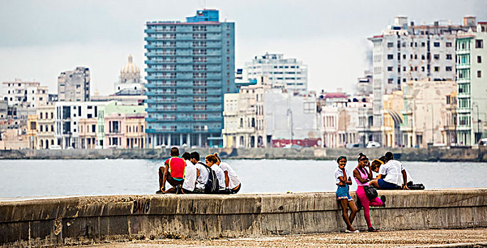古巴,青少年,墙壁,马雷贡,哈瓦那