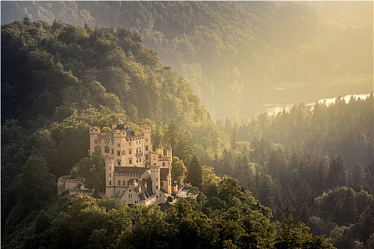 旧天鹅堡,城堡,巴伐利亚,德国
